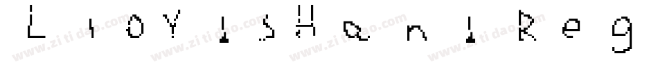 LloydsHand Regular字体转换